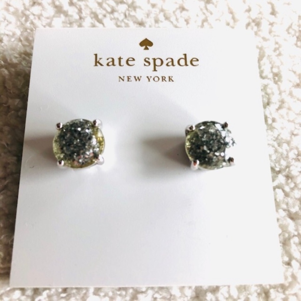 Kate spade silver studs new